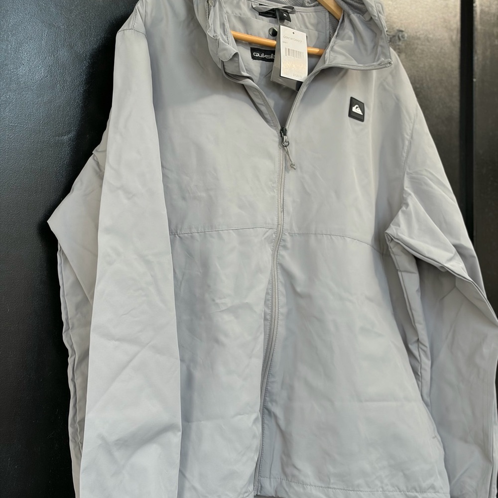 Quiksilver Light Gray Packable Jacket